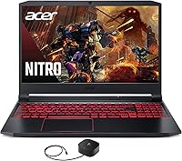 Vista 1 de acer Nitro 5 Gaming & Entertainment Laptop (Intel i5-10300H 4-Core, 64GB RAM, 2x1TB PCIe SSD (2TB), GeForce GTX 1650, 15.6" 144Hz Full HD