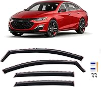 Vista 381 de Visera de ventana para Chevy Silverado 1500/GMC Sierra 1500/Avalanche/Suburban Crew Cab 2007-2013, protectores de lluvia, deflector de ventilación