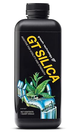 Growth Technology GT Silica Liquid Mineral Additive w/Potassium Silicate for Plant Support, Strong Roots & Healthy Foliage Indoor Houseplants, Outdoor Gardens, Trees & Lawn Care 1 Quart 946 ml