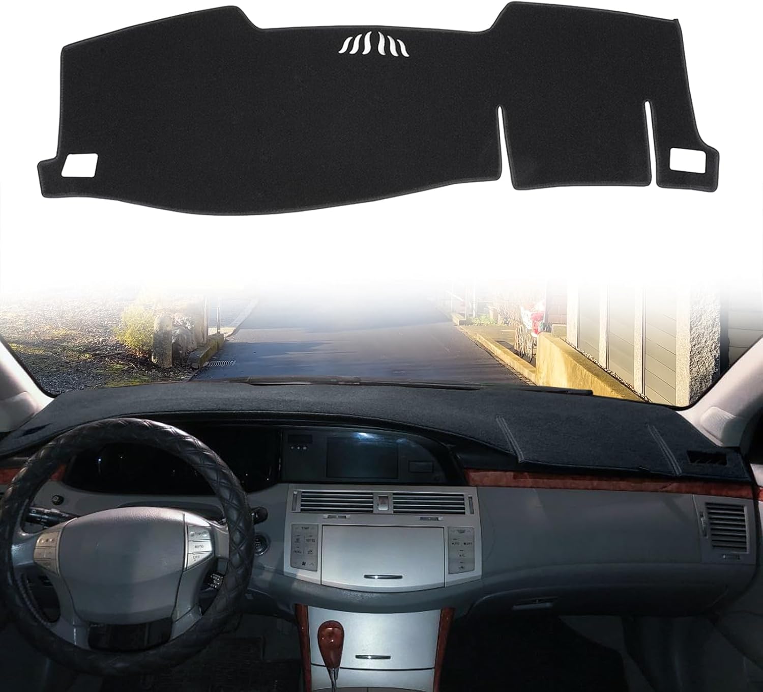 Dashboard Cover Dash Cover Mat Pad Custom Fit for Toyota Avalon 2013 2014 2015 2016 2017 2018 (Black)