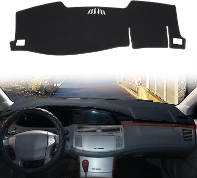 Dashboard Cover Dash Cover Mat Pad Custom Fit for Toyota Avalon 2005 2006 2007 2008 2009 2010 with Cutout for Speaker Black