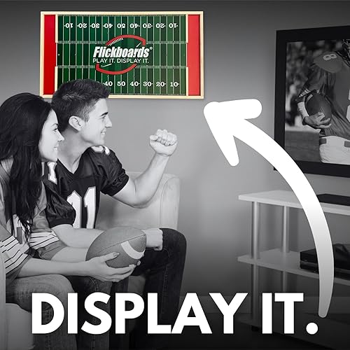 Miniatura 4 de Flickboards Juego de mesa de fútbol de madera diversión familiar para interiores y exteriores juego de mesa de simulación deportiva en rojo