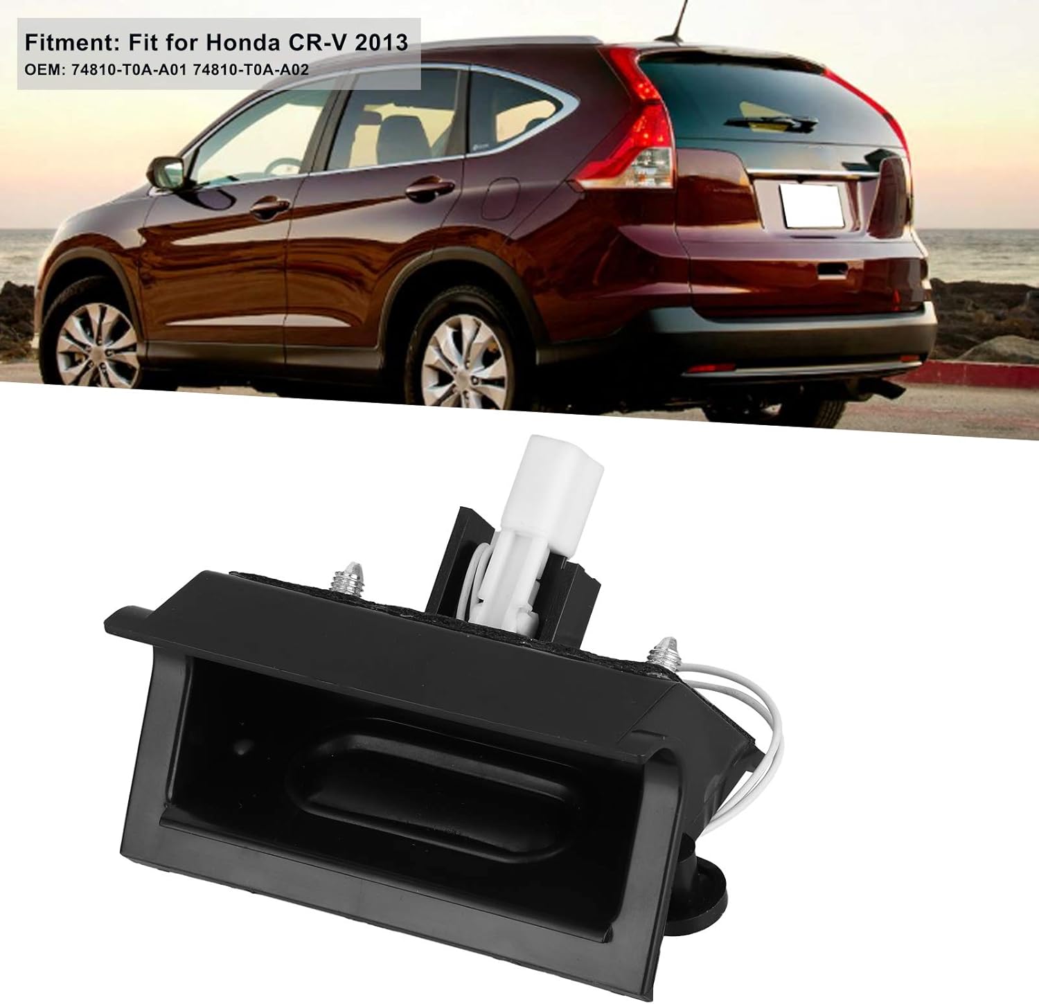Car Trunk Switch Button Car Tailgate Boot Release Switch Replacement 74810-T0A-A01 74810-T0A-A02 for Cr-V 2013