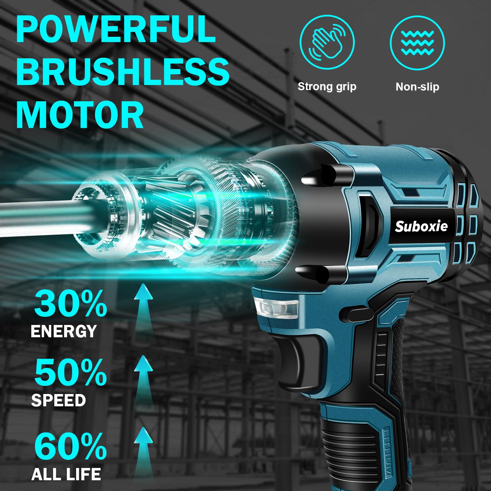 Akumulatorowy pistolet do nitowania, 20 000 N, automatyczny elektryczny pistolet do nitów zrywalnych 2,4-4,8 mm, bezszczotkowy