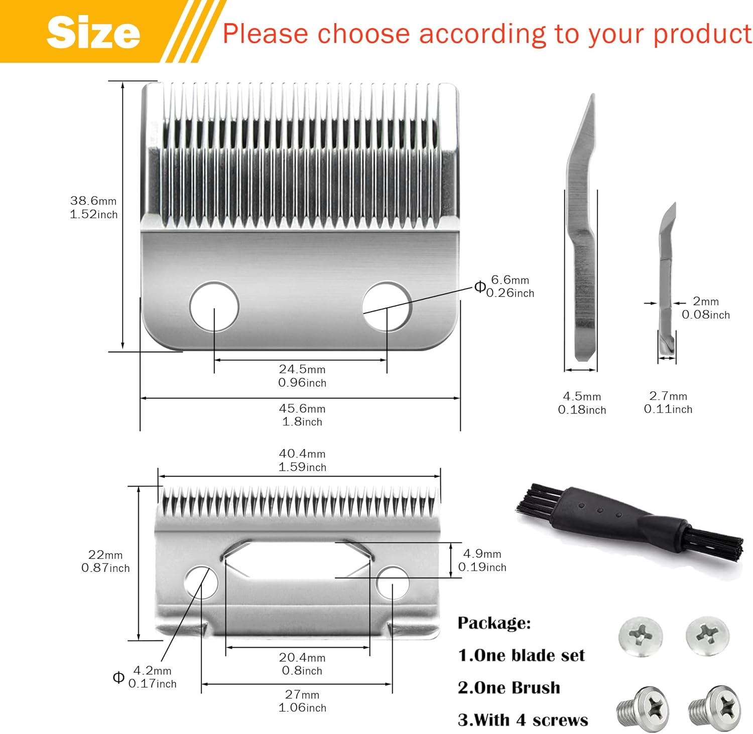 Precision Replacement Blade for Wahl Clippers Compatible with 5 Star
