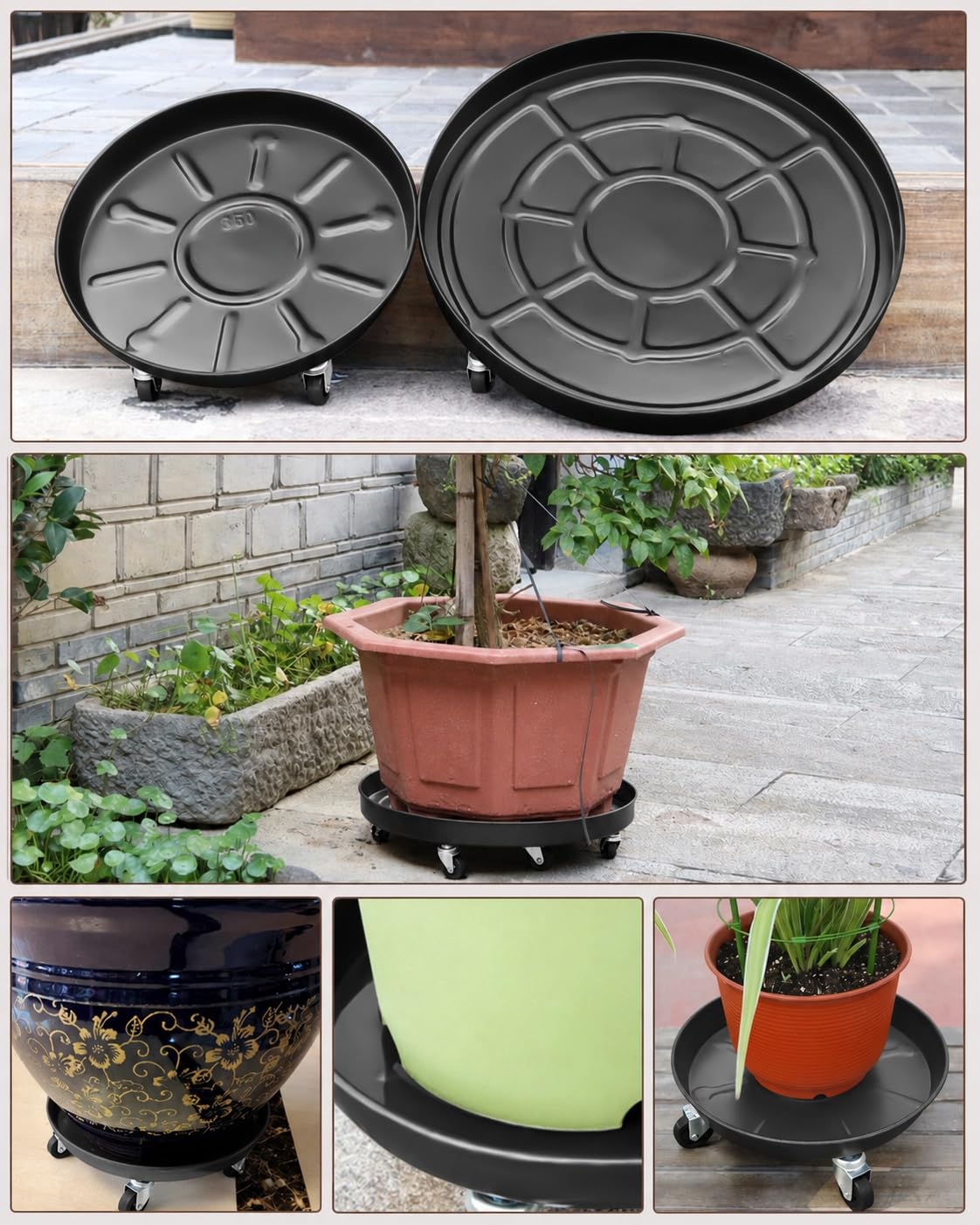 Metal Rolling Plant Caddy - Durable & Lockable -6 Metal Rolling Plant Caddy - Durable & Lockable -6