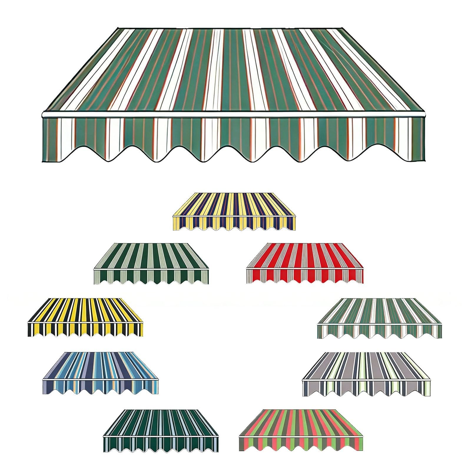 Tela de repuesto para toldo impermeable y con protección UV que renueva cubiertas de exterior