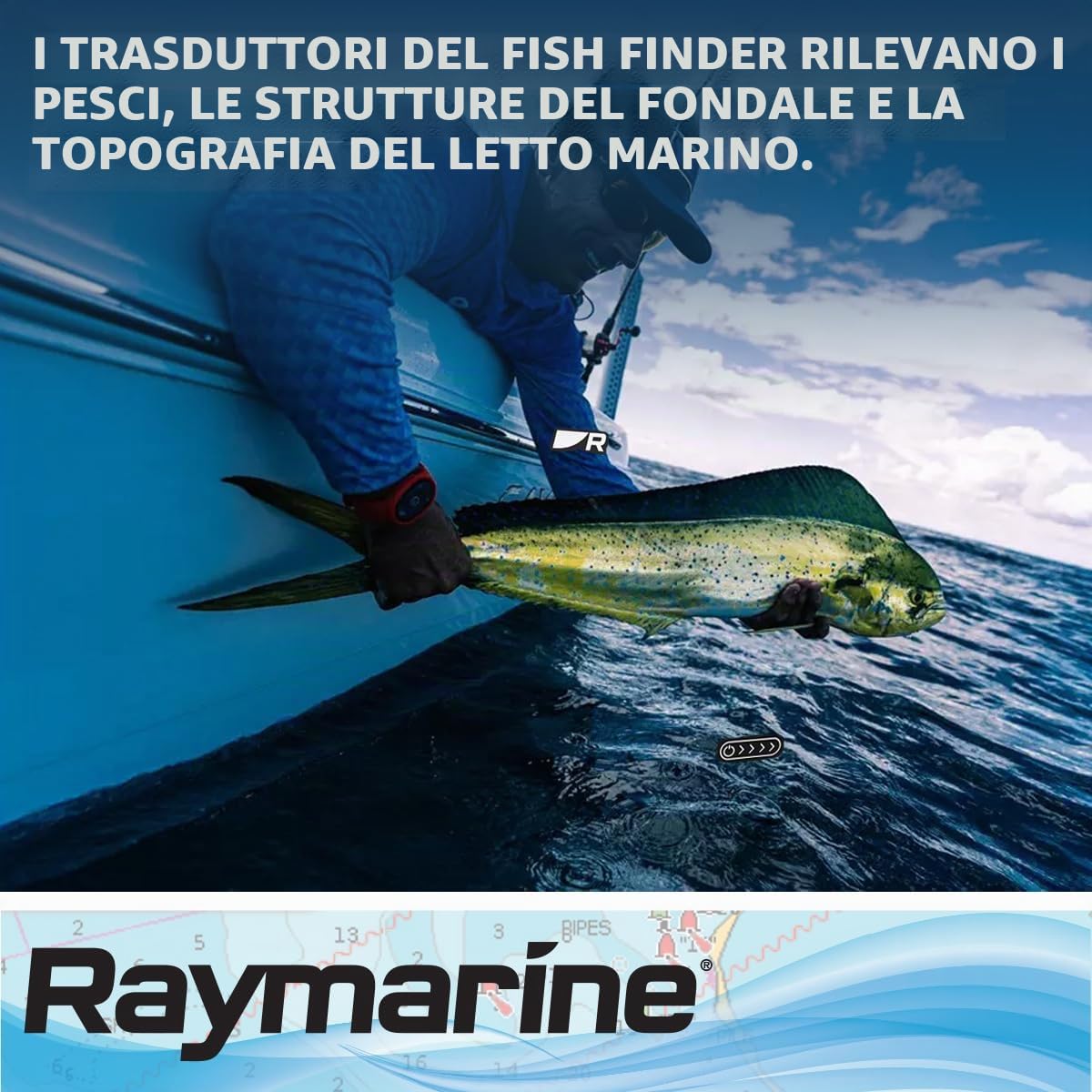 Raymarine Axiom rv-100 Realvision 3D all-in-One trasduttore da Poppa