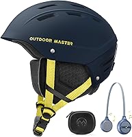 OutdoorMaster Kelvin II Ski Snowboard Helmet with Bluetooth Headphones - Adjustable Fit for Men Women Youth
