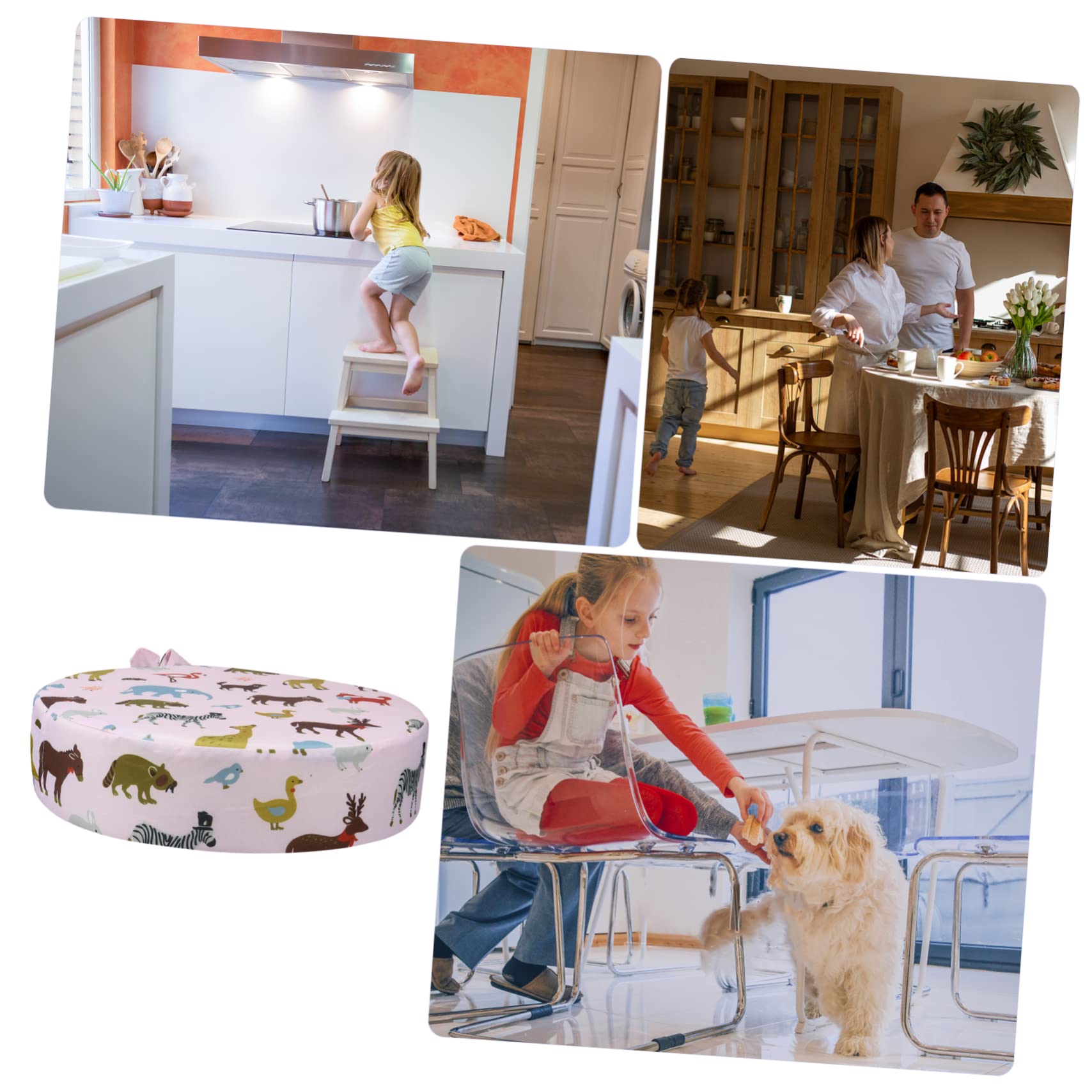 IMIKEYA 2 Uds Sillas Con Almohadilla Elevadora Asiento Portátil Para Pequeños Asiento Para Pequeños Trona Elevadora Silla Alta Para Bebé Asiento De Coche Tela De Algodón