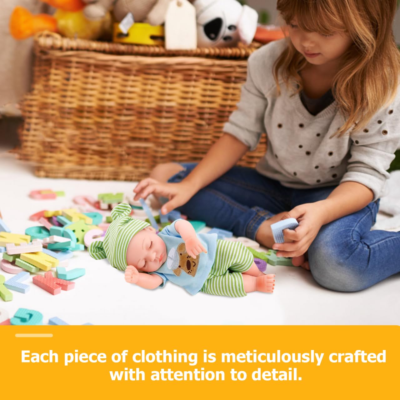 Toyvian Baby Doll Clothes for 10 Inch Girls Boys - Image 4