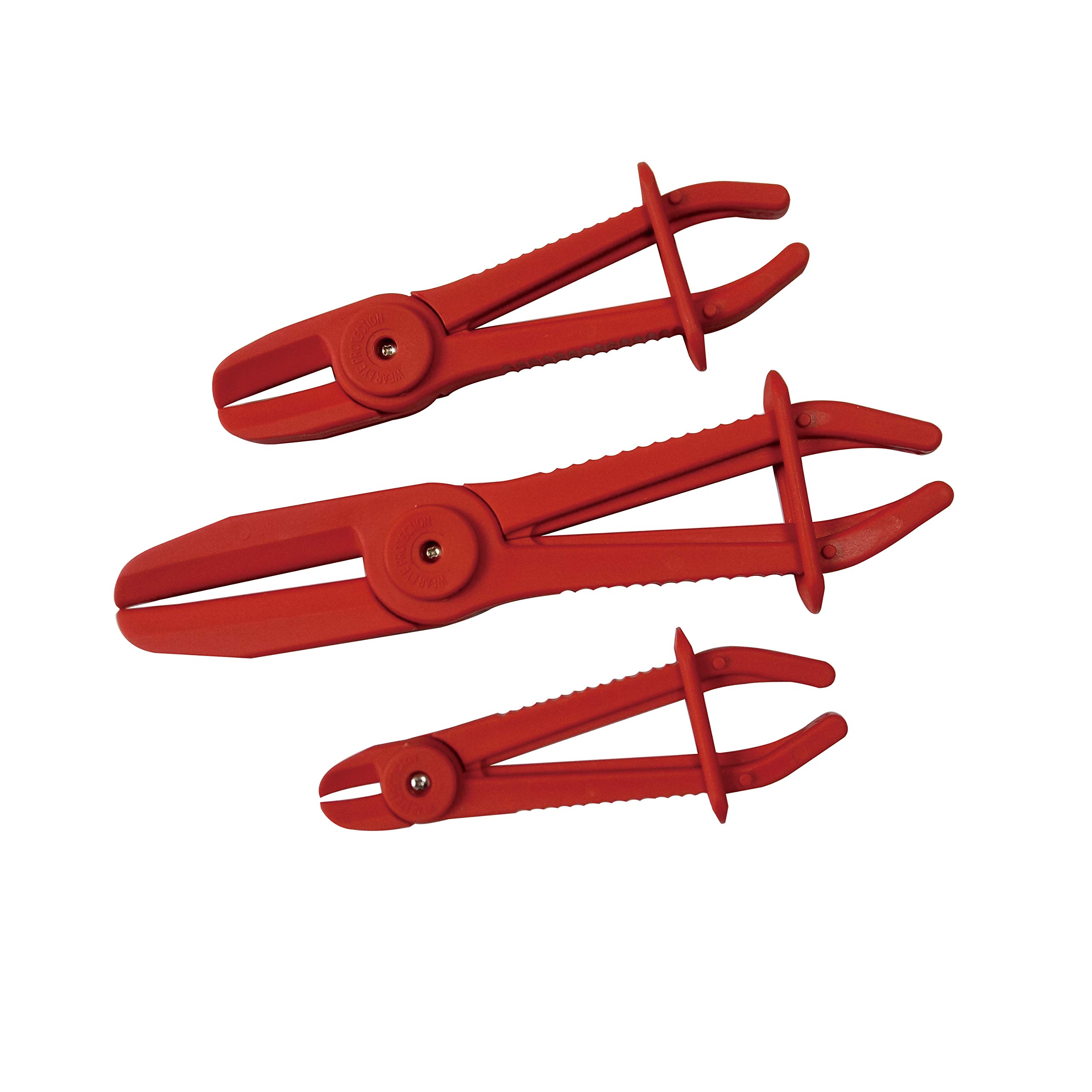 (07931) 3pc Flexible Hose Clamp Set Clamping Pliers Radiator Brake Fuel Pipe