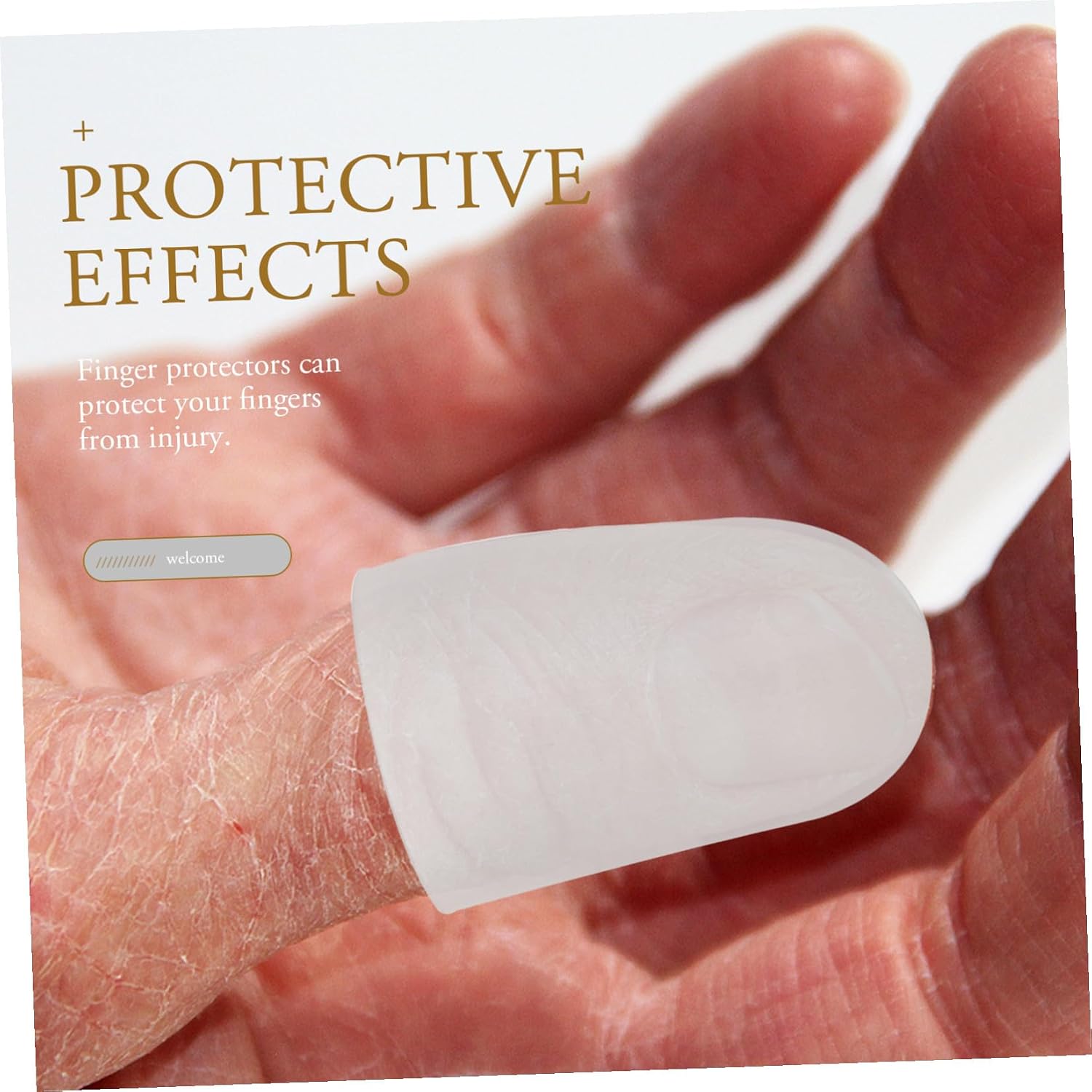 20Pcs Food Grade Silicone Finger Sleeves, Heat Resistant Non Slip Finger Guards for Cooking Sewing Craft Glue Gun