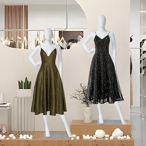 Miniatura 2 de kinbor Maniquí femenino de cuerpo completo  Maniquíes minoristas de 70 pulgadas con soporte de modelo con base de metal para costura, exhibición de