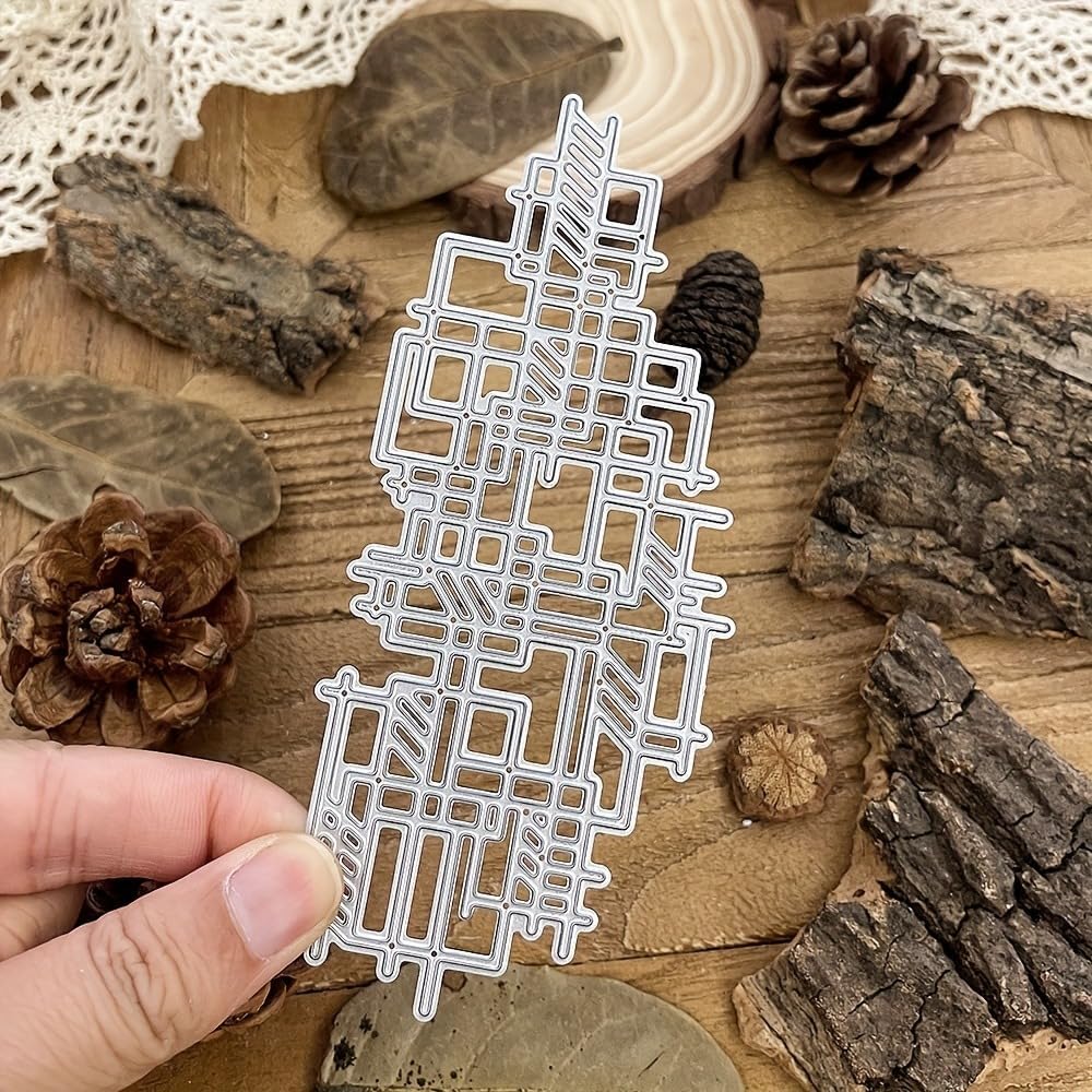 Lapoo Tool Metal Cutting Die for Scrapbooking - Durable, Cut Stencils for DIY Scrapbook Photo Album Decorative Paper Card, Card Making Supplies, Embossing (Punk Frame 2.1 x 5.1 in) image 2