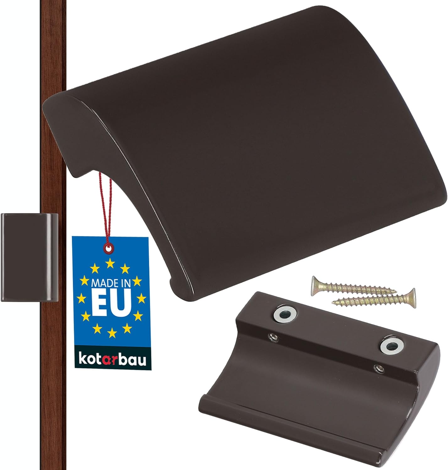 Maniglia Per Porta Balcone In Alluminio | Colore Bianco RAL 9016 | Facile Montaggio | Per PVC E Alluminio - Foto 3