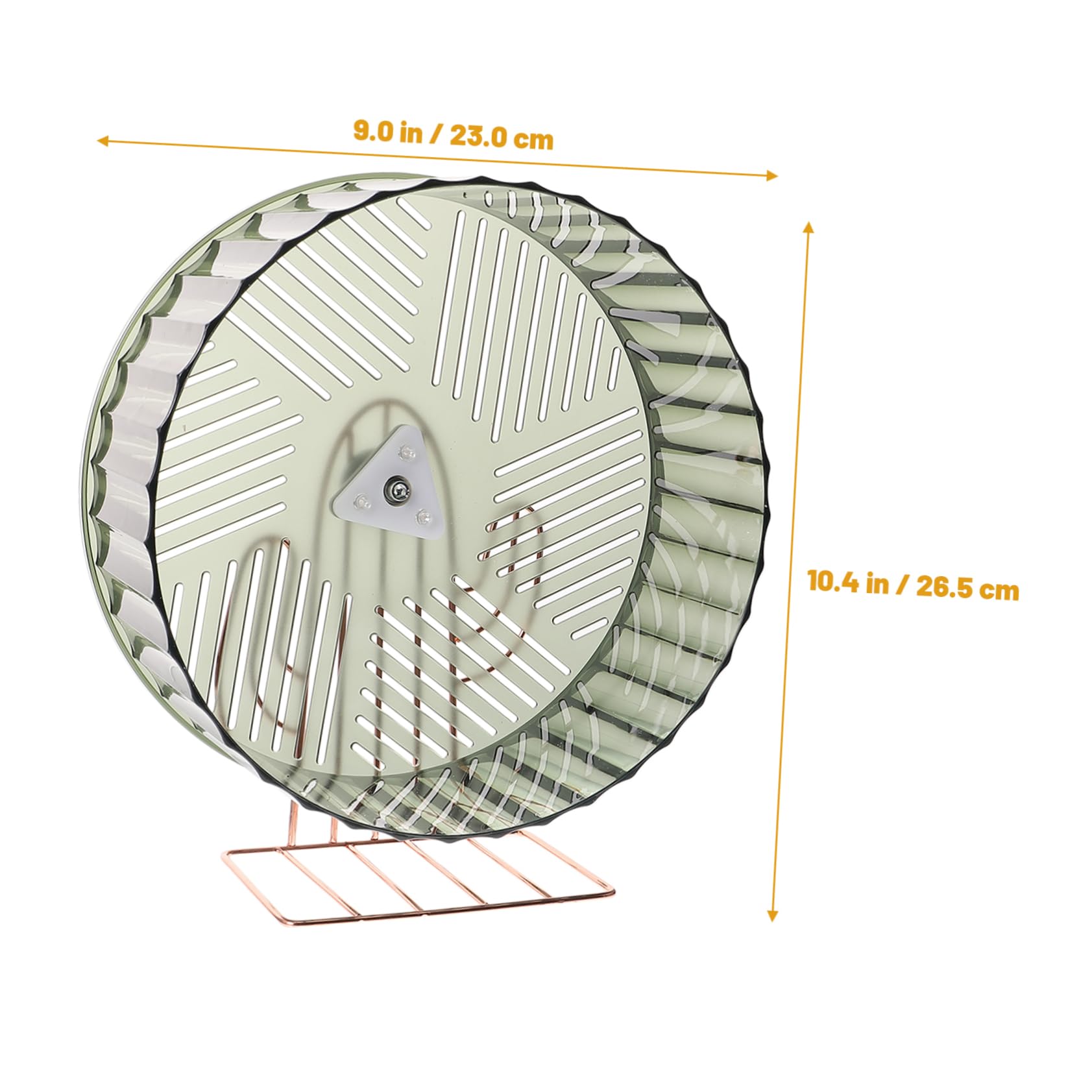 ERINGOGO Roue de Course Silencieuse pour Hamster avec Support pour Souris et Chinchilla Roue Verte pour Cage Divertissement Stress pour Petits Animaux