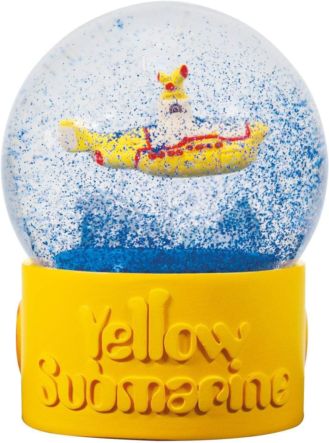 Half Moon Bay | Yellow Submarine Snow Globe | The Beatles Snow Globes For Adults | Quirky Christmas Ornaments & Christmas Decor | Funny Snow Dome | The Beatles Gifts & Music Gifts | Musical Xmas Decor