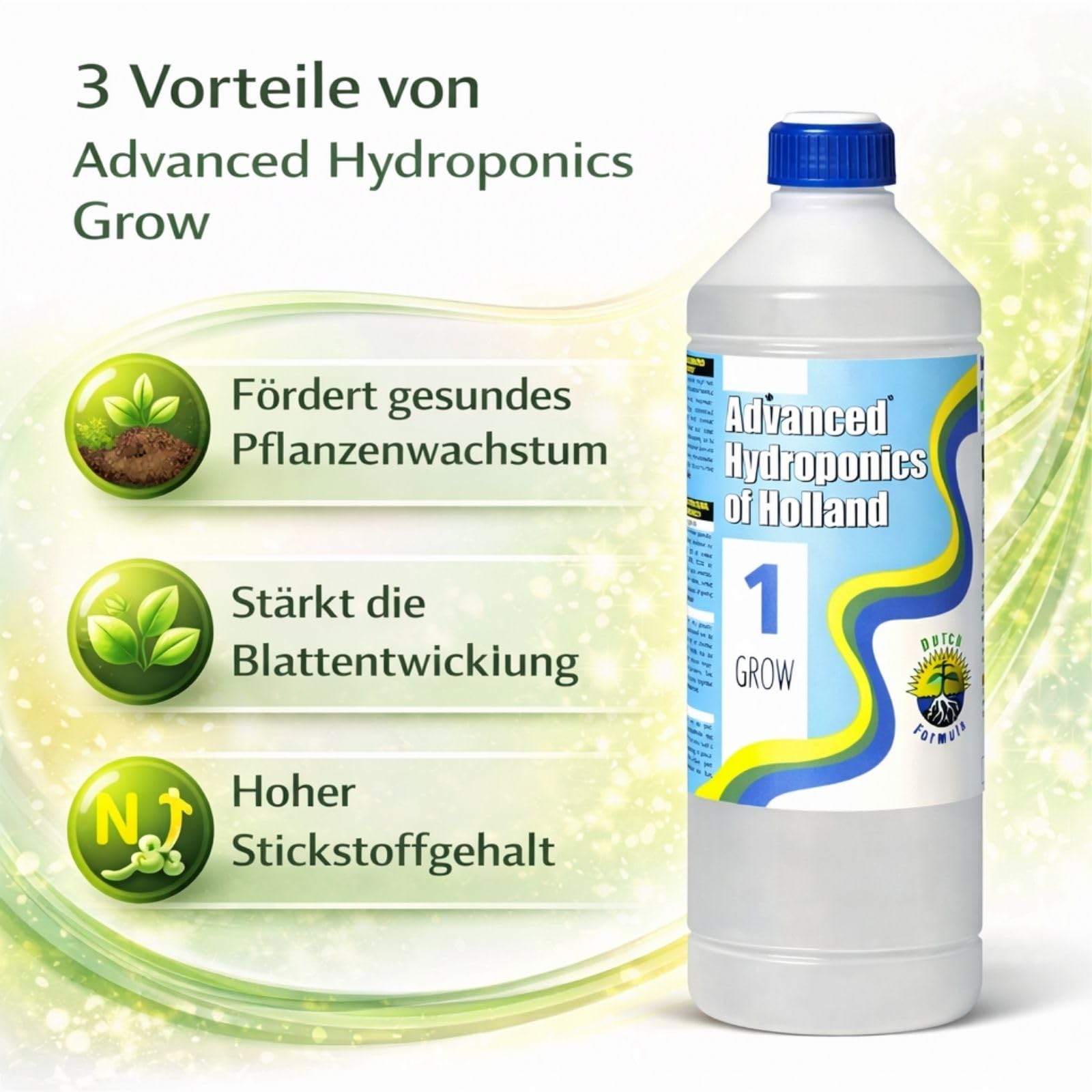 Advanced Hydroponics Grow 10 litrów - Uprawa Indoor Nawóz Substrat do czyszczenia gleby Nawóz płynny Nawóz organiczny Bio (5 litrów)