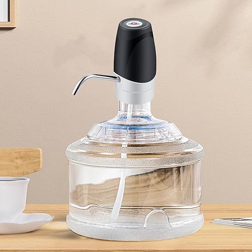 Miniatura 2 de Dispensador de agua de 5 galones  Bomba eléctrica para beber  Bomba de agua eléctrica portátil de carga  Dispensador automático de agua potable