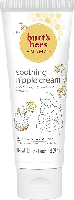 Burt's Bees Nipple Cream, Soothing Nipple Balm for Breastfeeding, For Sore Nipples & Cracked Skin, 39.6g