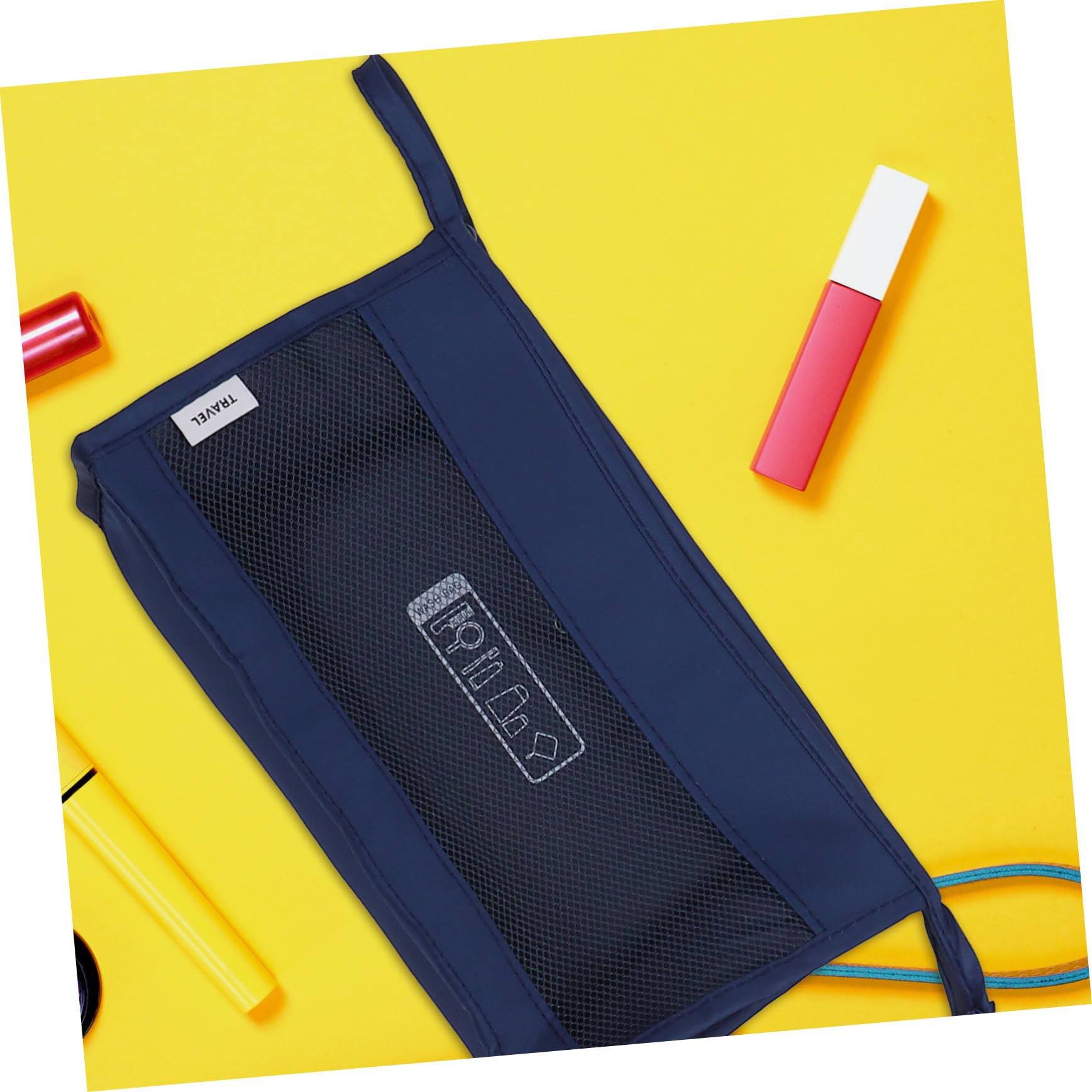Set Organizer da Viaggio per Bagagli in Poliestere Blu