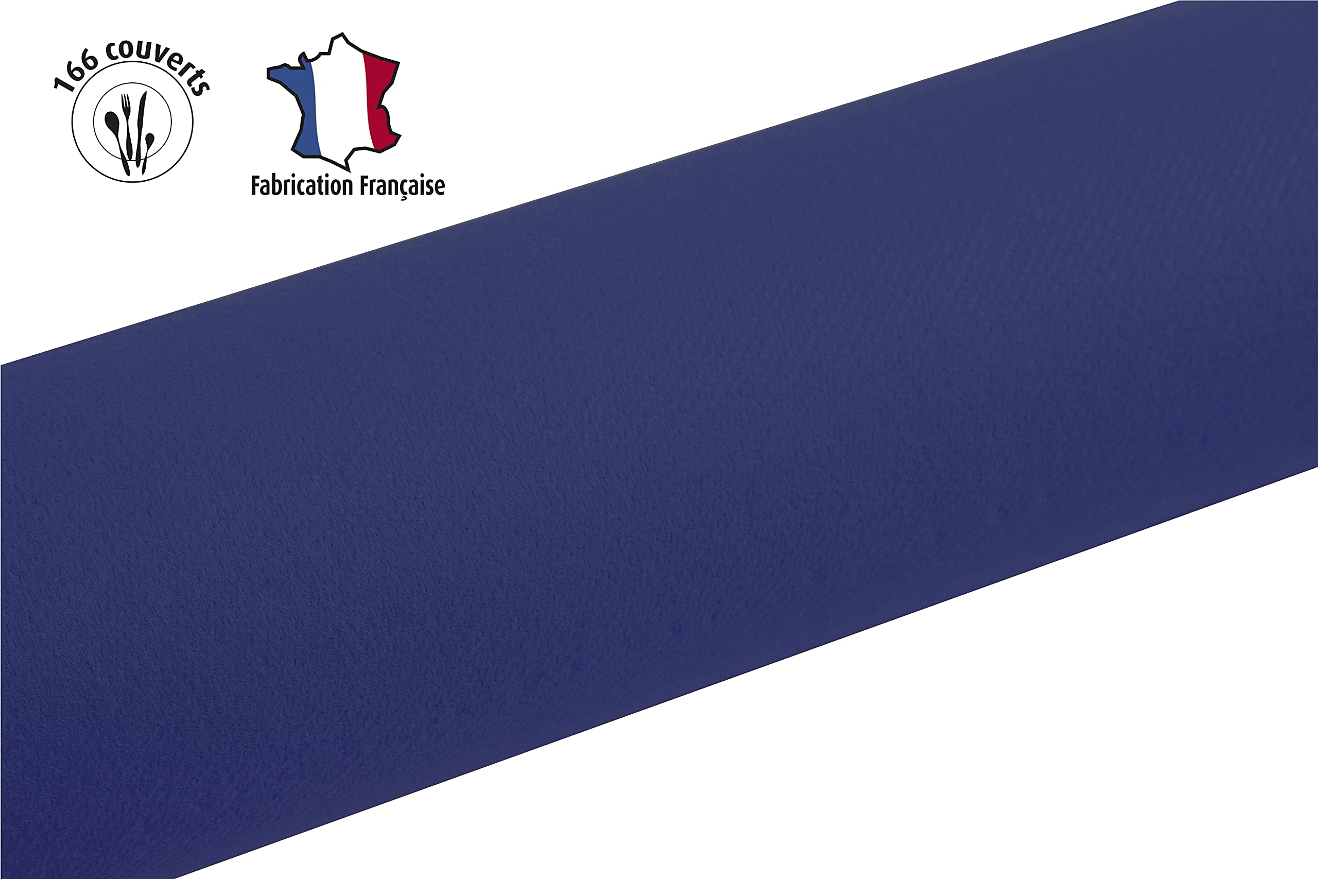 Pronappe Nappe Jetable Intissé Airlaid Rouleau 50x1.20m Bleu marine