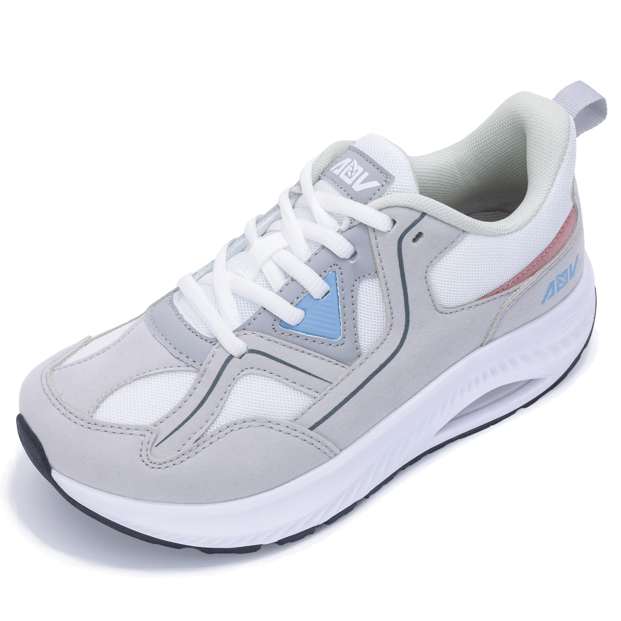 IIV Wide Toe Box Shoes for Women | Arch Support Walking Tennis Sneakers | Orthotic Leather Shoes for Bunions, Plantar Fasciitis, Flat Feet