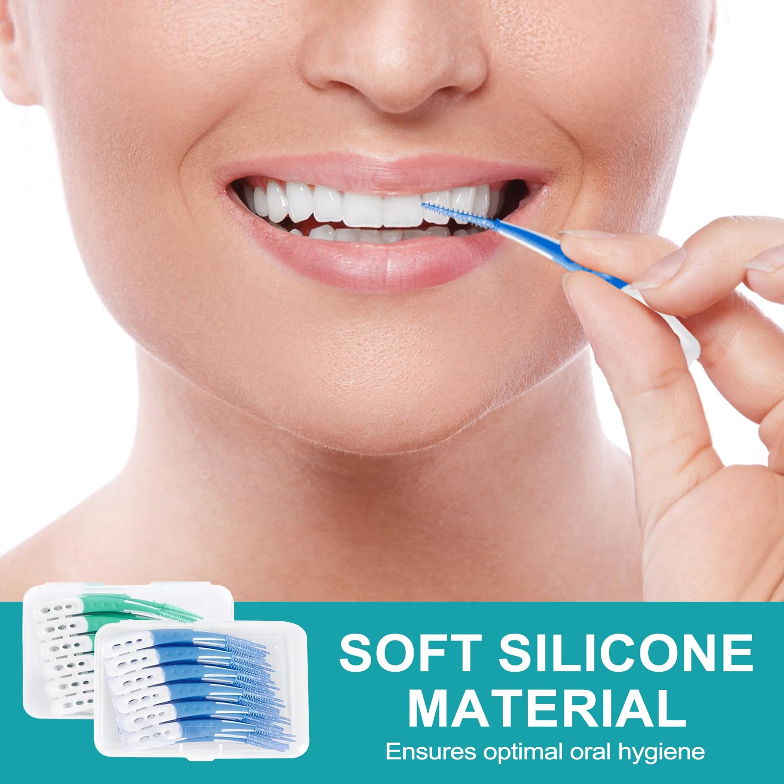 120 Pezzi Scovolini Dentali - Pulisci Denti - Spazzola Dentale Portatile Con Coperchio, Ideali Per Pulire Le Zone Difficili Da Raggiungere Dei Denti,E Sono Comodi Da Portare Con Sé