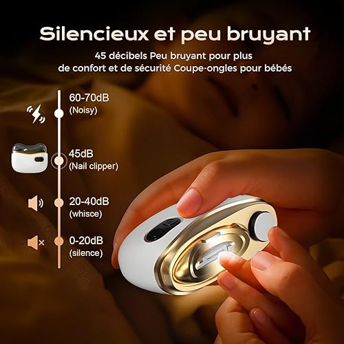 Miniatura 5 de Cortaúñas eléctrico automático 2026, recortadora de uñas eléctrica 3 en 1 para dedos de manos y pies con 2 velocidades ajustables, recortadora de