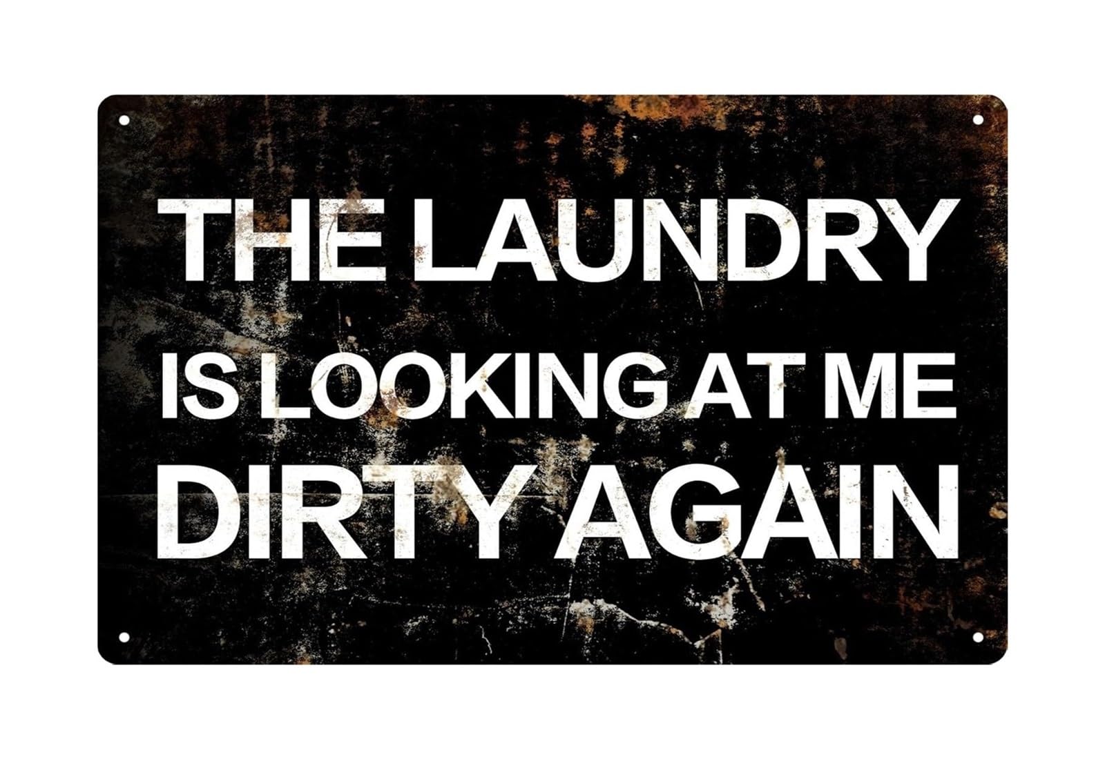 HDKYSWBUEJ Funny Laundry Room Sign Metal Tin Sign Vintage Wall Decor for Home Laundry Bathroom 8 X 12 inch