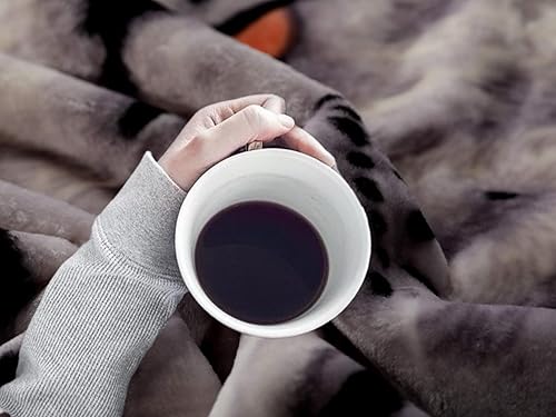 Miniatura 7 de Manta de tigre de visón coreano - Manta pesada tamaño queen - Estatua de tigre - Manta cálida para cama - Manta matrimonial queen - Manta de