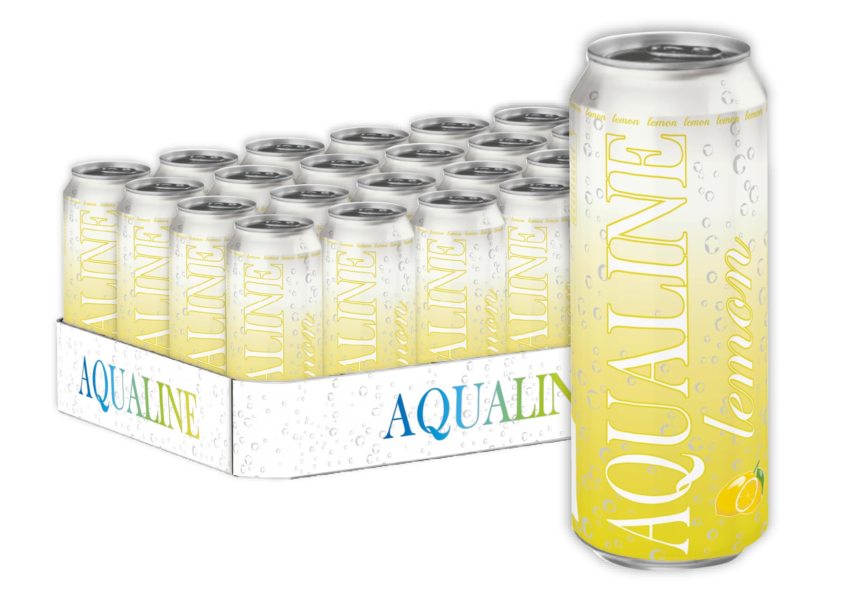 AQUALINE lemon 0,5 l - 24 Dosen