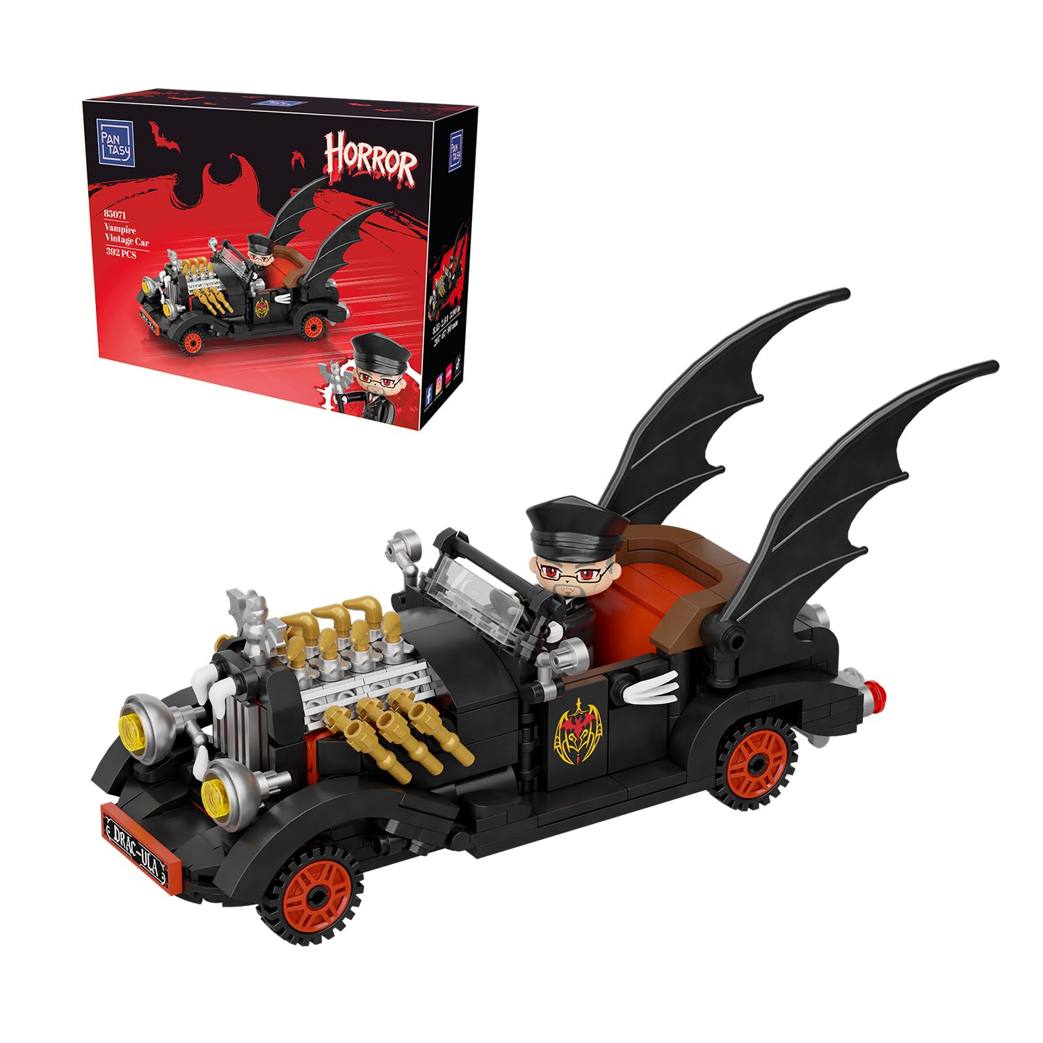 PANTASY Vampir Hot Rod Bauset, Gothic-Halloween-Deko für Erwachsene