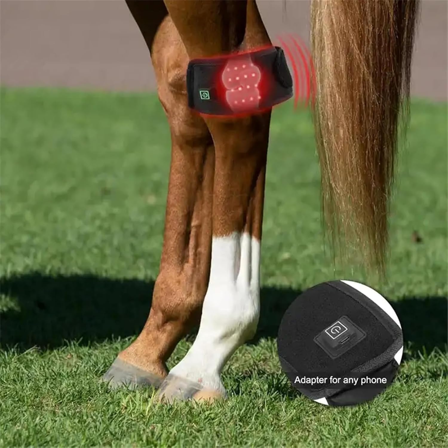 Red Light Therapy Device for Horses Infrared Care Boots for Muscle and Joint Pain Relief Accelerates Recovery from Strenuous Exercise and Wounds (2pcs)