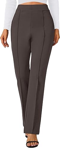 Miniatura 70 de Urban CoCo Pantalones de trabajo elásticos con corte de bota, pantalones de yoga pequeños para oficina casual Gris