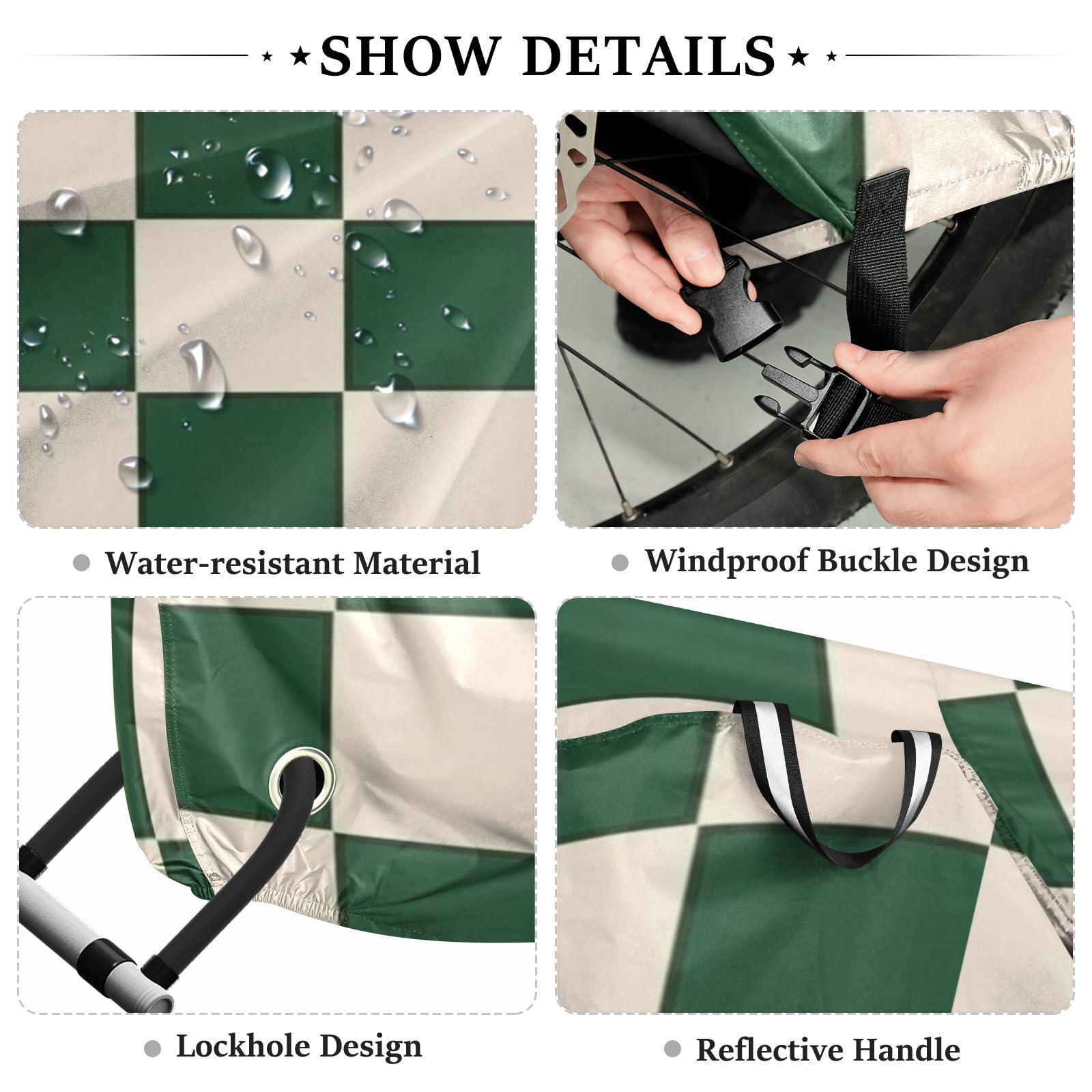 Housse de vélo en polyester imperméable, isolation thermique