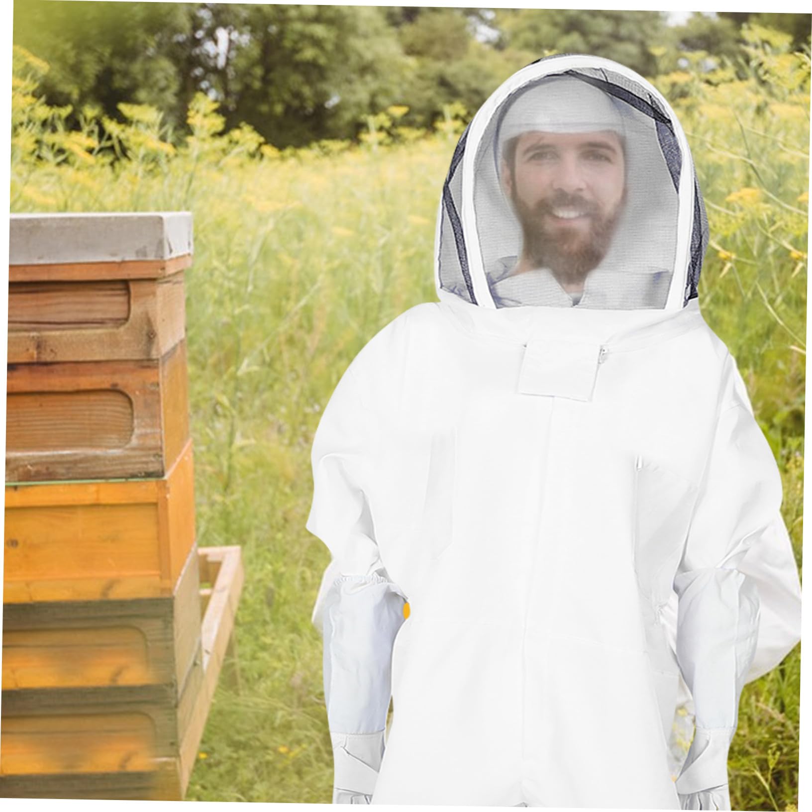 Protective Beekeeping Suit Full Body Jacket with Gloves Ventilated Bee Keeping Gear for Adults Export Quality Apiculture Clothing for Efficient Hive Management