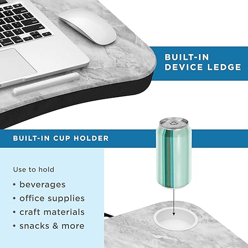 Miniatura 4 de LapGear - Soporte para portátil y vaso, plataforma para dispositivos, compatible con portátiles de hasta 15.6pulgadas