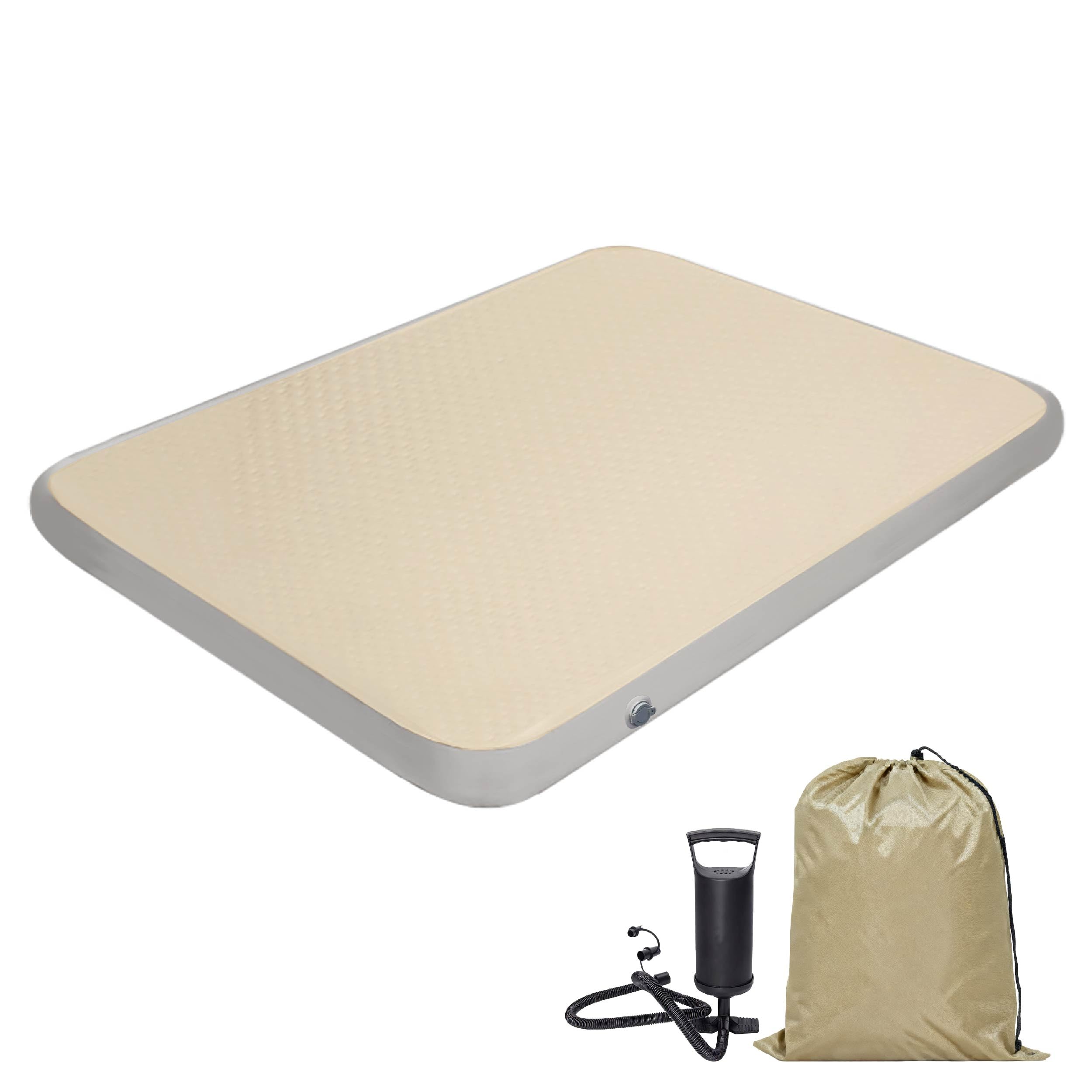 HotMax Drop Stitch Air Mattress, Inflatable Sleeping Pad with Pump, Portable Inflatable Blow-up Bed for Camping, Car, Travel, Guests (75"*51.2")