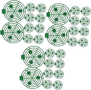 Happyyami 30 Peças Suporte De Morango Plantador De Morango Suporte De Melancia Suporte De Abóbora Bandejas De Plástico Bandeja Verde Plantas De Plástico Estrutura De Escalada Plantas