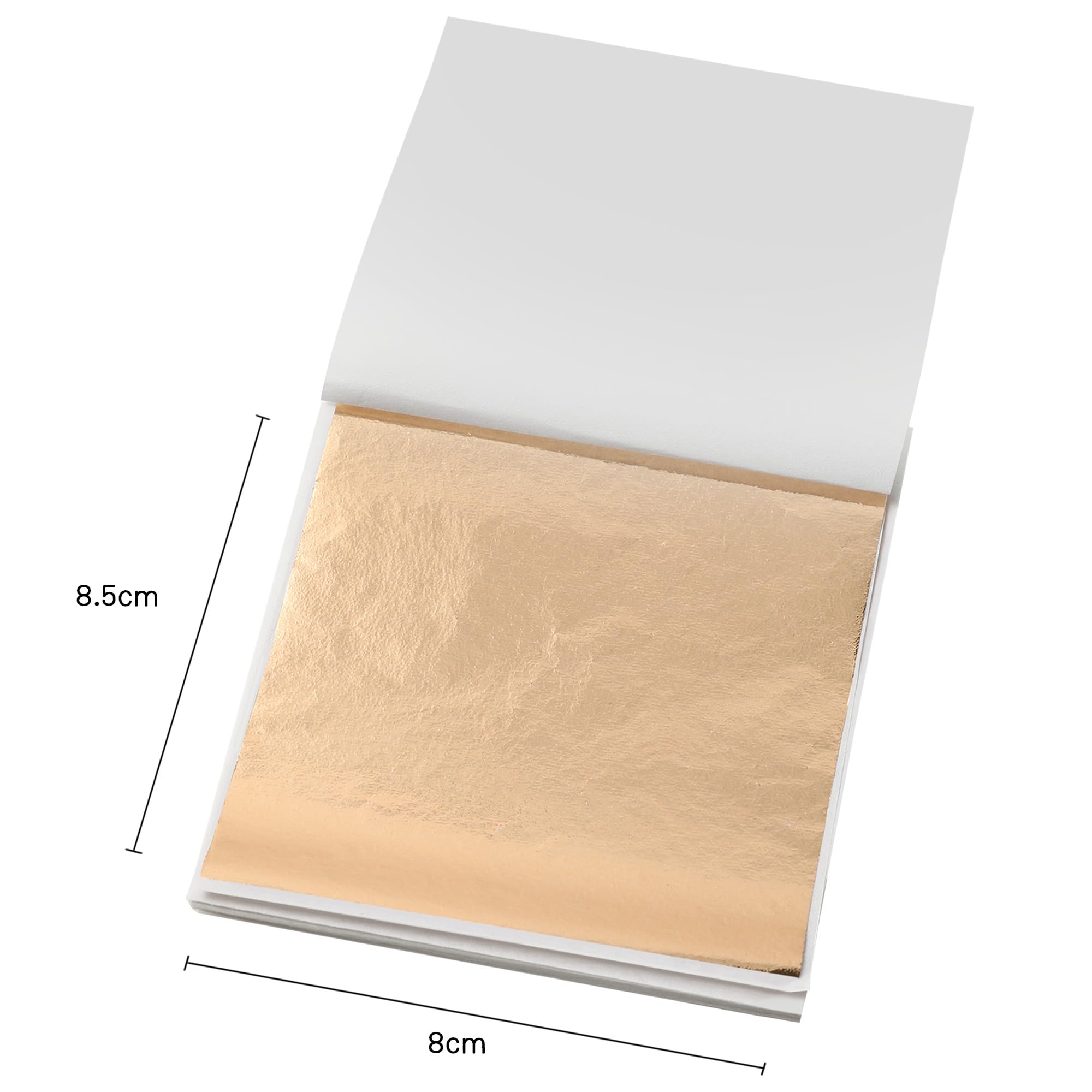 KIRIN 300 Pieces Imitation Gold Leaf Sheets,6 Colors 8cm*8.5cm Sheets for Handicrafts DIY Nails, Gilding Crafting, Decoration - Image 3