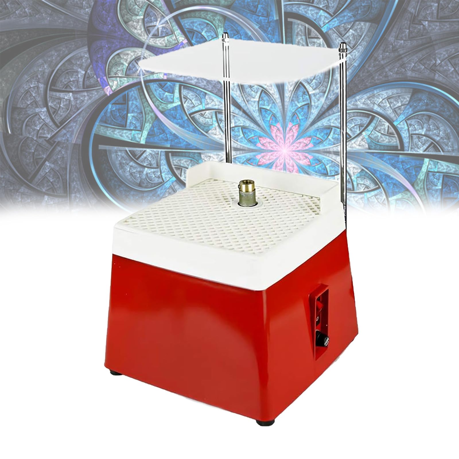 Szlifierka Do WitrażY, Mini PrzenośNa Szlifierka Do WitrażY 4200r, Automatyczna Szlifierka StołOwa O Mocy 65 W Z KońCóWką Szlifierską, Do Dekoracji Szklanych WyrobóW Ceramicznych,Red(110V)