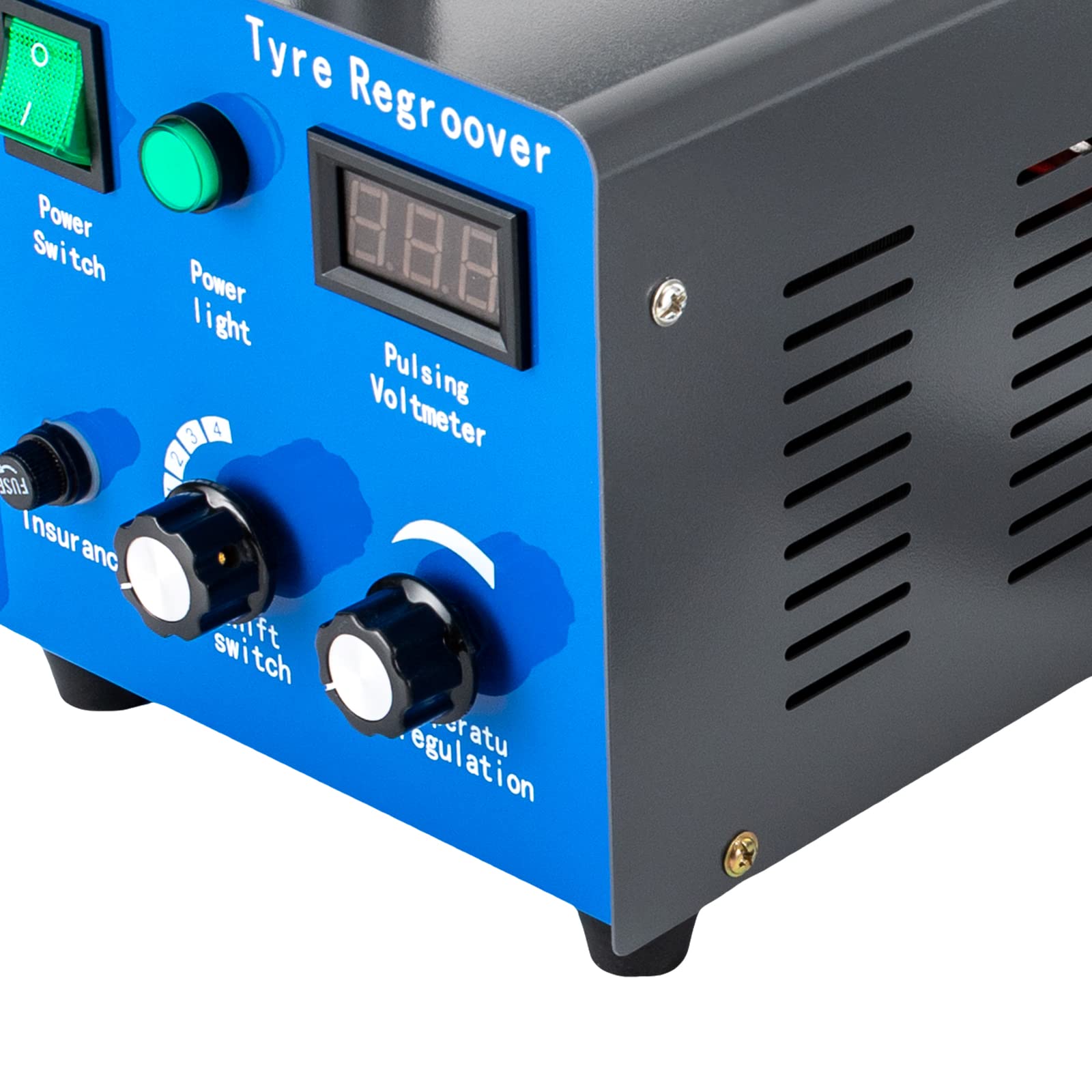 Tire Grooving Tool 110V 450W Tire Rubber Groover Heated Machine Tyre Regroover Tire Grooving Regrooving Cutter with 20 pcs Cutting Blades for Rubber and Tires Iron Cutter Kit