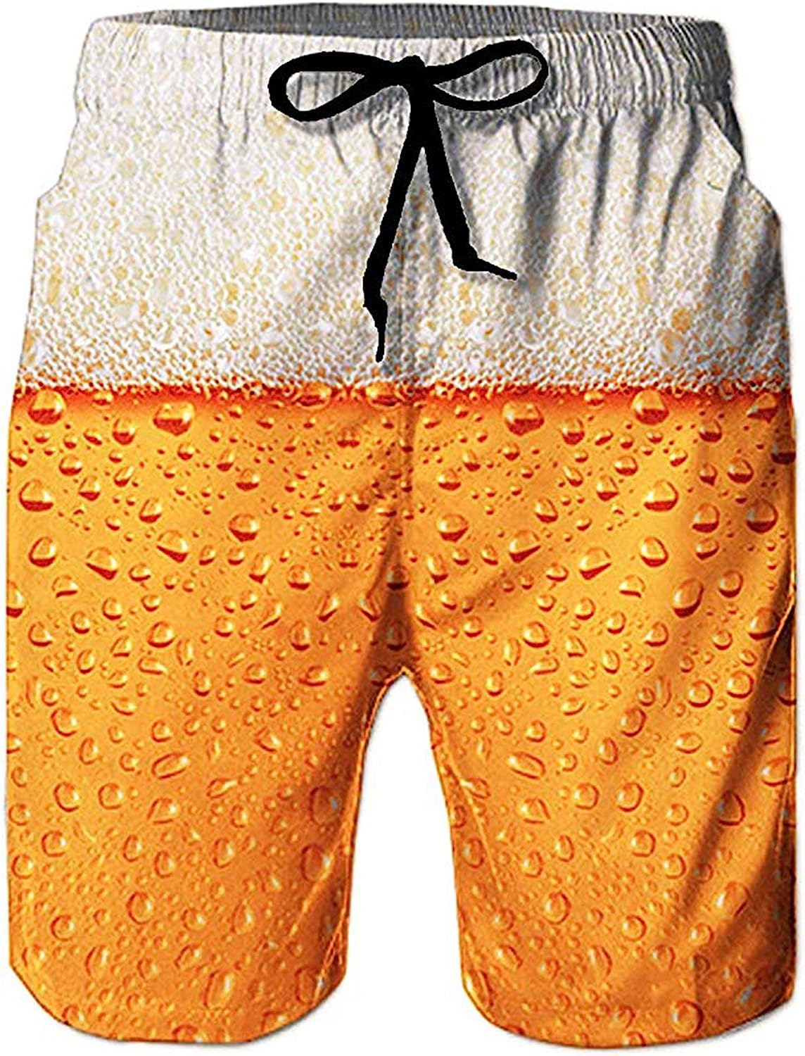 TUONROAD Swimming Trunks for Men, Funny Beer 3D-Colourful Swimming Shorts, Quick-Drying Shorts, Swimming Trunks, Men, Boys with Mesh, Lining S–3XL