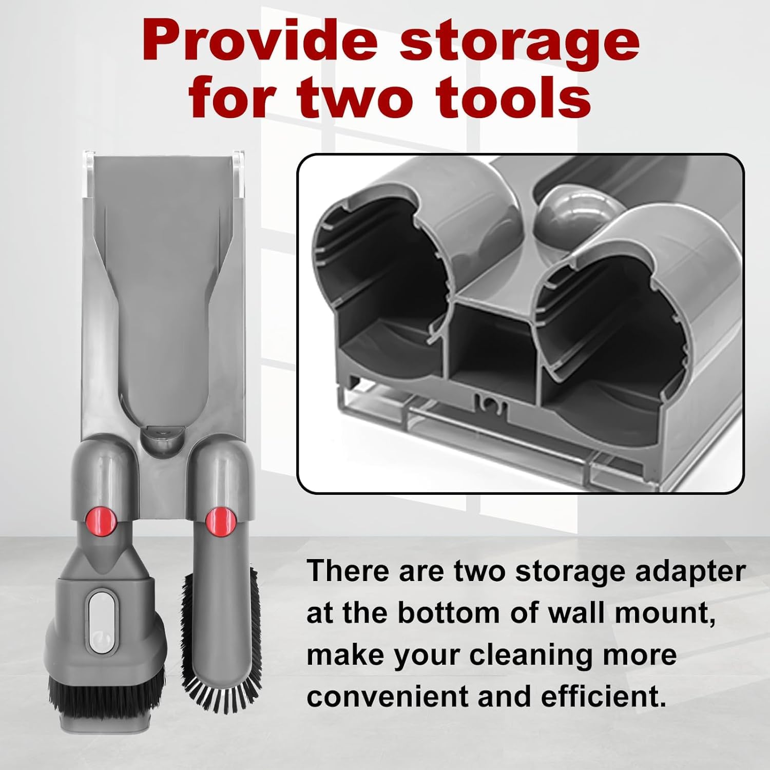 Vacuum Docking Station - Wall Mounted Accessories Bracket Compatible with Dyson V10 Cordless Stick Vacuum Cleaner Part No. 969042-01 | Not Fit Dyson V11 Vacuum Cleaner - 4