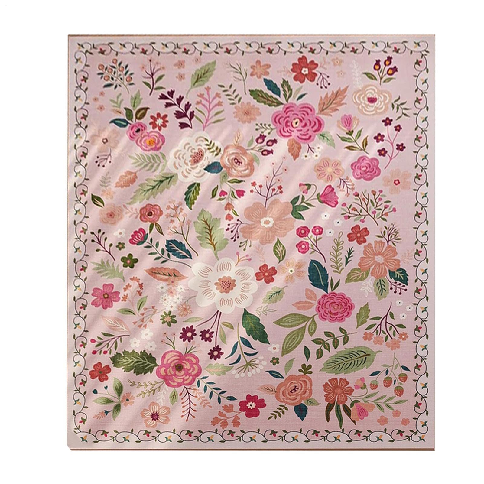 Tapis style bohème design floral grand format 230x160 cm