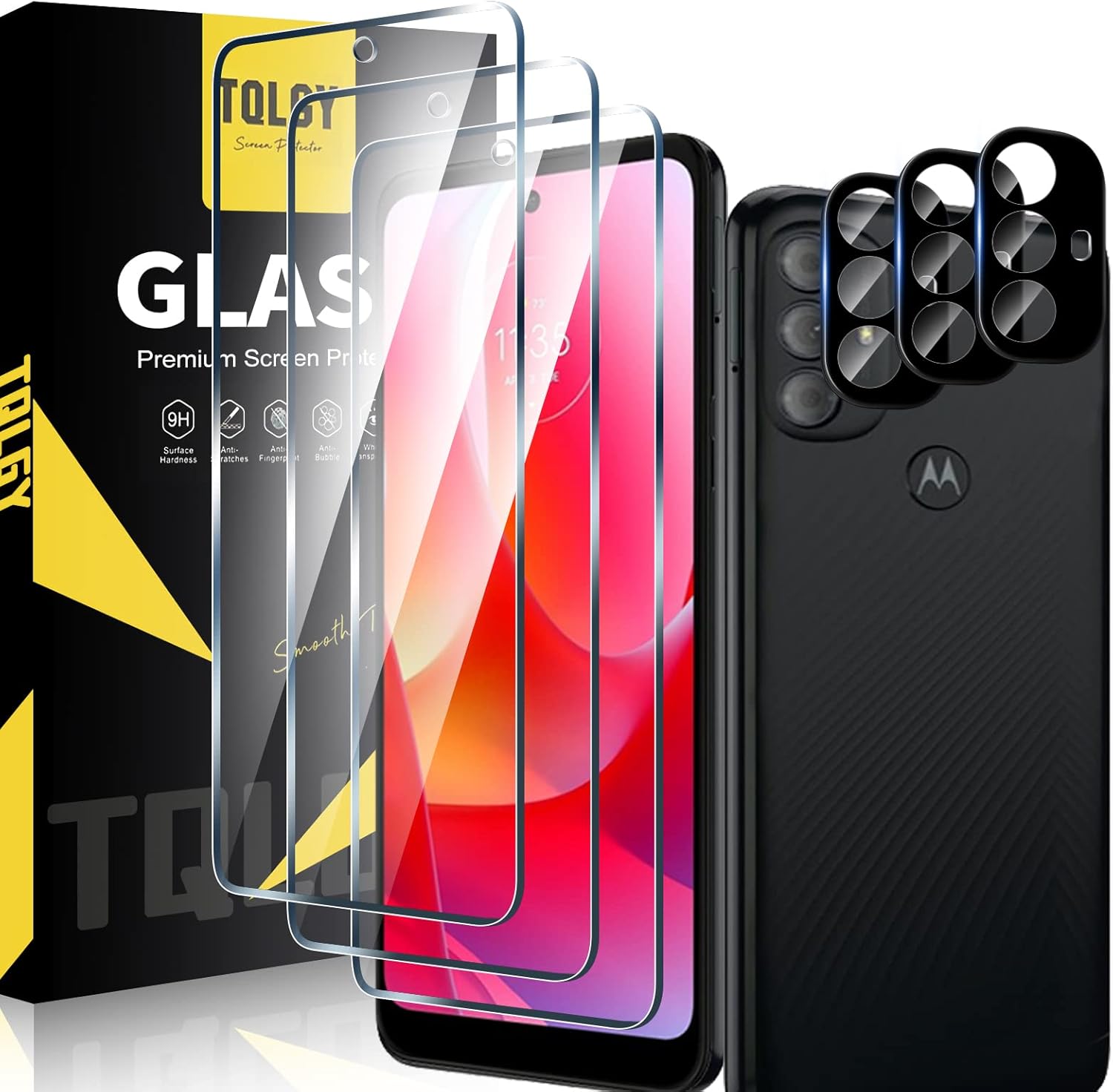 TQLGY 3 Pack Screen Protector for Motorola Moto G Power