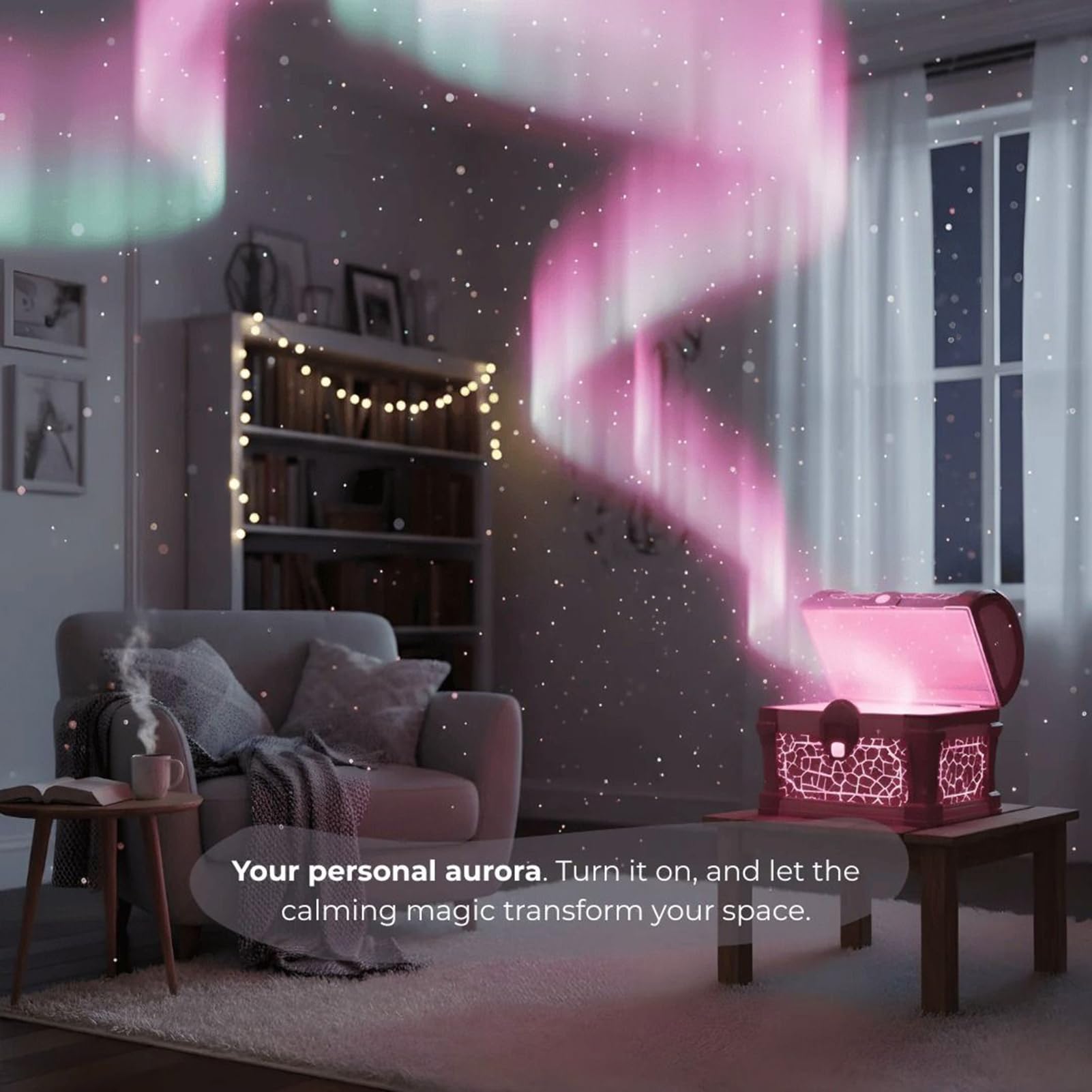 Proyector de Estrellas Lámpara Regulable | Lámpara Nocturna LED Y Proyector De Habitación Con Temporizador Para Mesa De Noche Guardería Hogar Navidad Cumpleaños