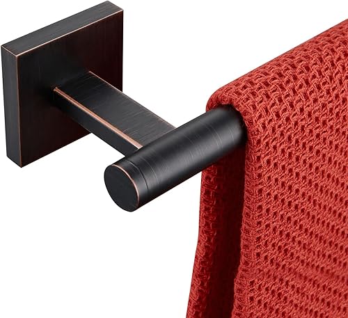 Miniatura 17 de KOKOSIRI Toallero de Barras de Toallas de Baño Negro Mate 61 cm Soporte de Toallas de Baño para Gabinete de Cocina de Acero Inoxidable B4005BK-L24